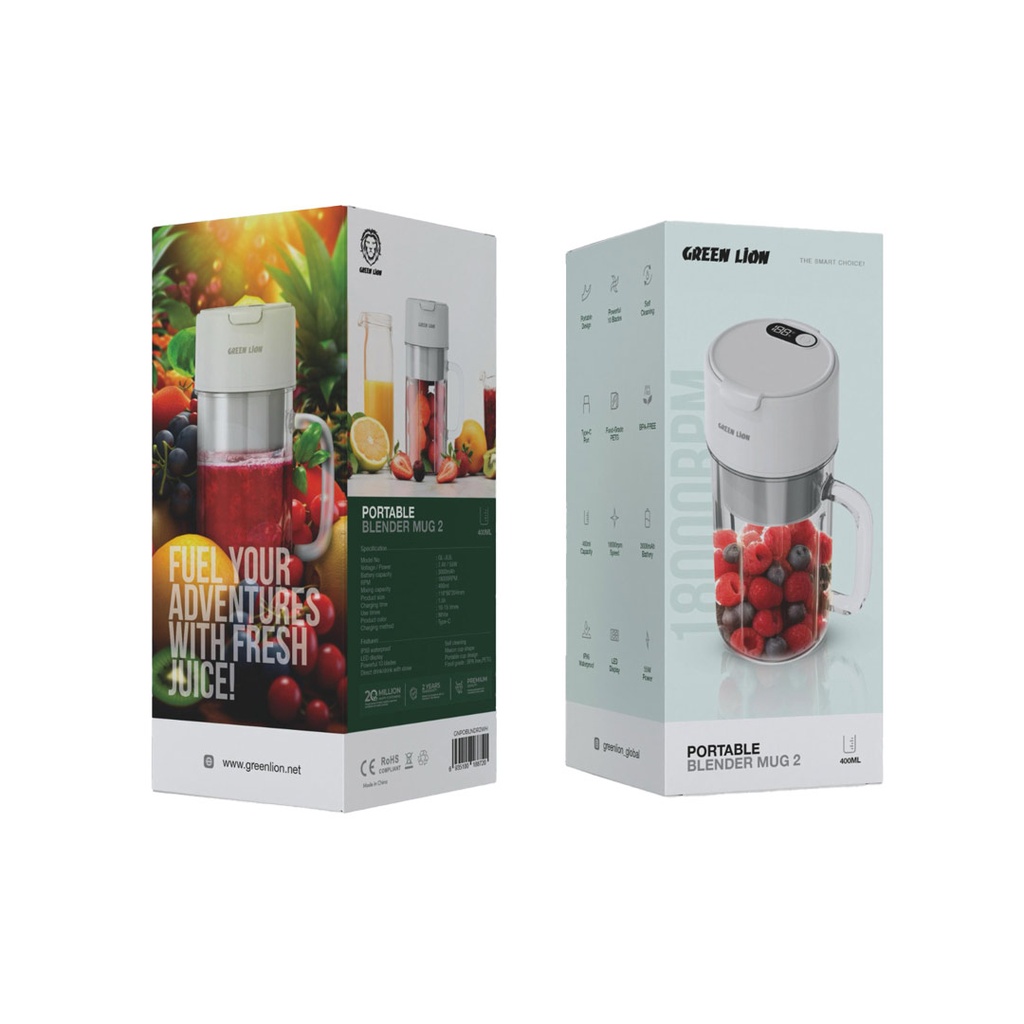 شیکر قابل حمل گرین لاین مدل GNPOBLNDR2WH Mug 2
