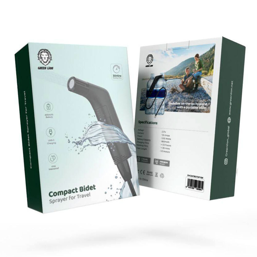 خودشور مسافرتی گرین لاین Green Lion Compact Bidet Sprayer 800mAh