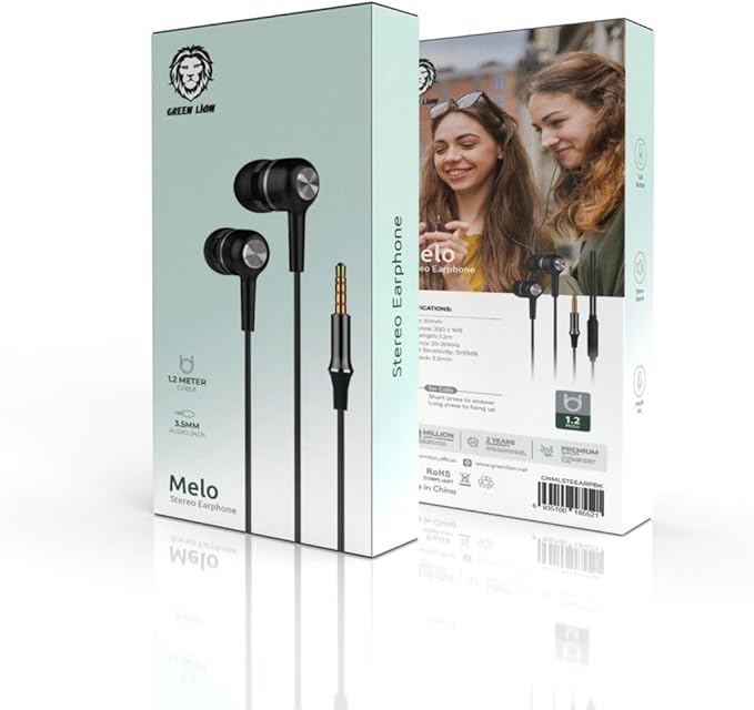 هندزفری استریو ملو گرین Green Melo Stereo Earphone