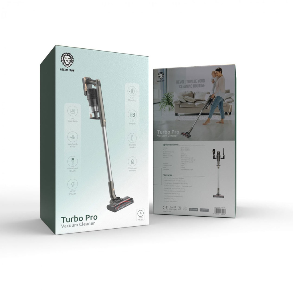 جاروبرقی توربو پرو گرین لاین مدل  Green Lion Turbo Pro Vacuum Cleaner
