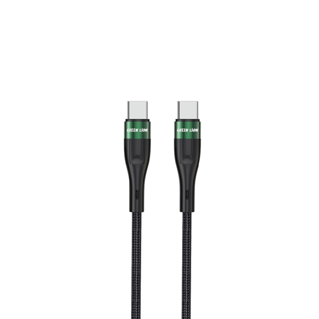 کابل تبدیل USB-C به USB-C گرین لاین Green Lion USB - C to USB - C Braided Cable 60W