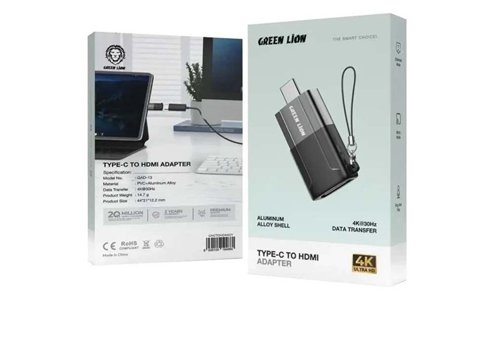 تبدیل Type C به HDMI گرین لاین مدل GNCTOHDMI
